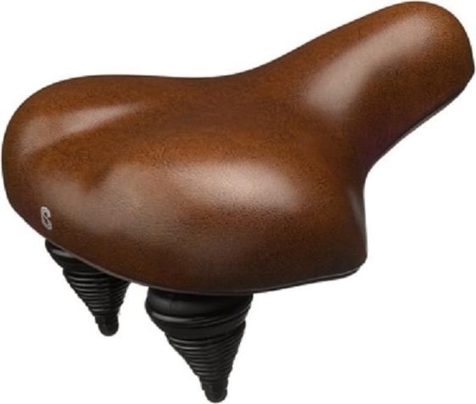 Selle Comfort Retro fietszadel - unisex bruin - 250 x 216 mm - smart foam
