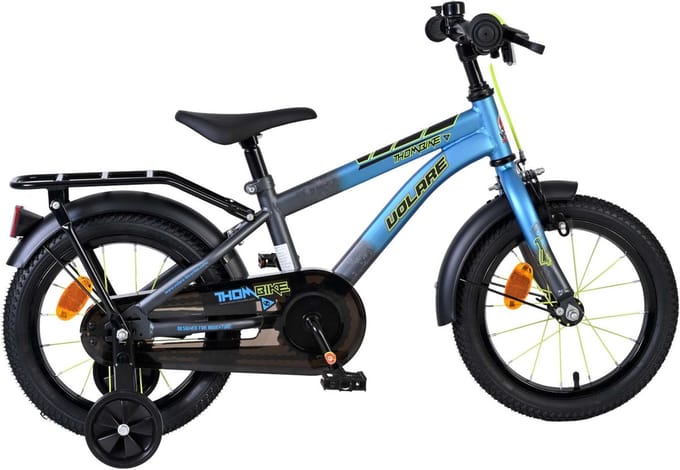 Volare Thombike Kinderfiets - Jongens - 14 inch - Blauw Grijs