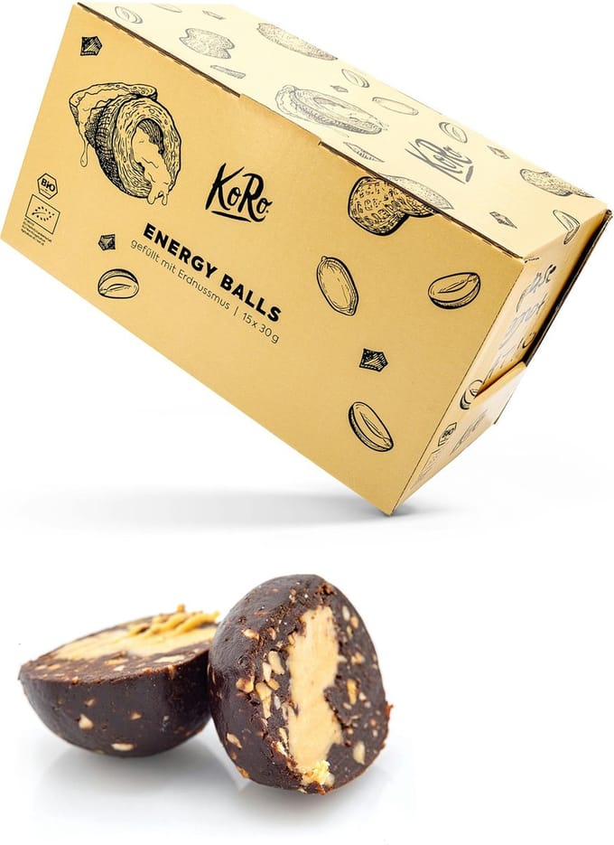 KoRo | Bio vegan energy ball pindakaas 14 x 30 g