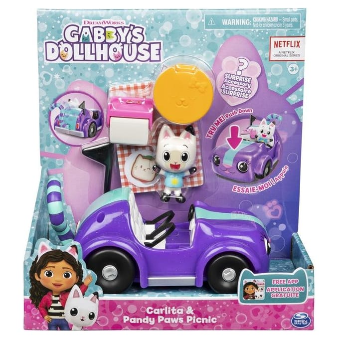 Spinmaster Gabby' Dollhouse Carlita' voertuig met Pandy