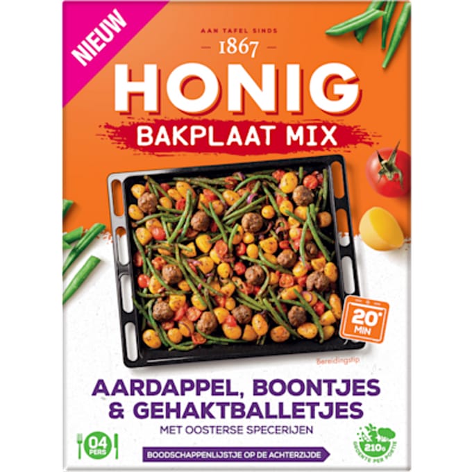 Bakplaat Mix Aardappel, Boontjes & Geh