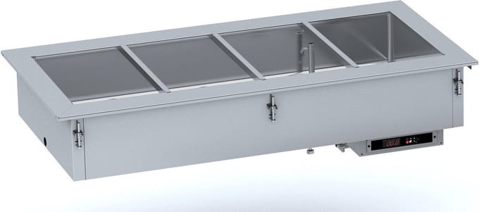 Drop-In Bain-Marie 4/1 - Handmatig Water Vullen, CombiSteel 7495.0320