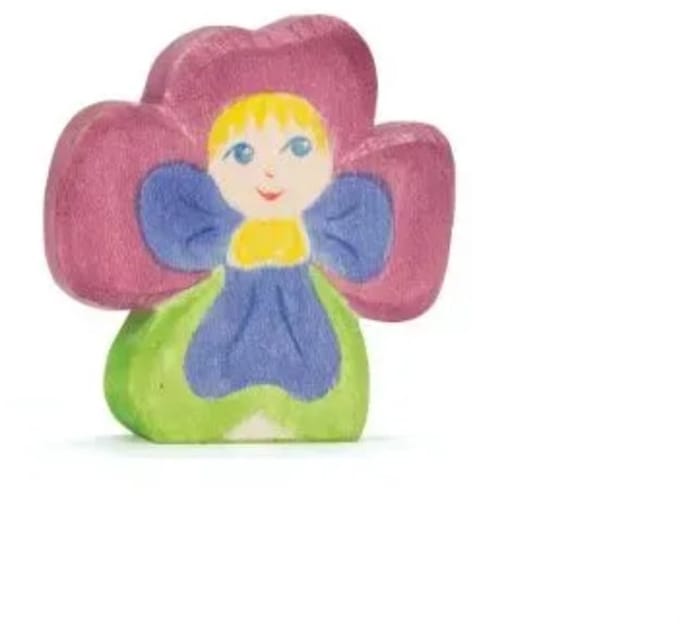 Ostheimer speelfiguur bloemenkind viooltje van karton multicolor.