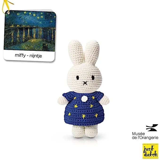 Pluche Just Dutch VanGogh x Miffy - Nuit Etoilée