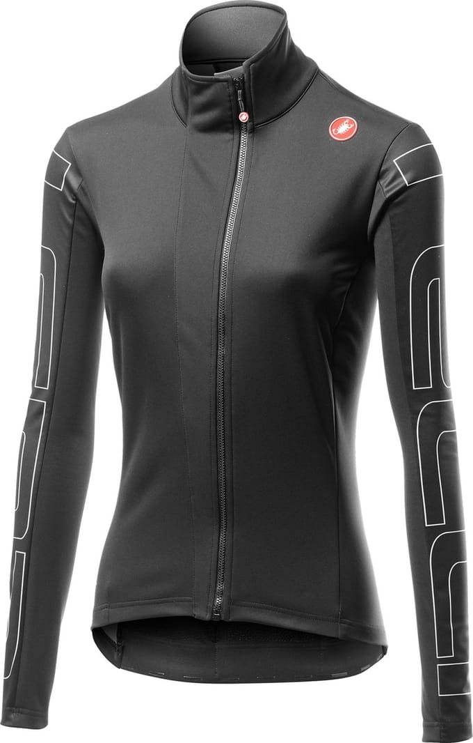 Castelli Fietsjack lange mouwen voor Dames Zwart Ivoor / CA Transition W Jacket Light Black/Ivory