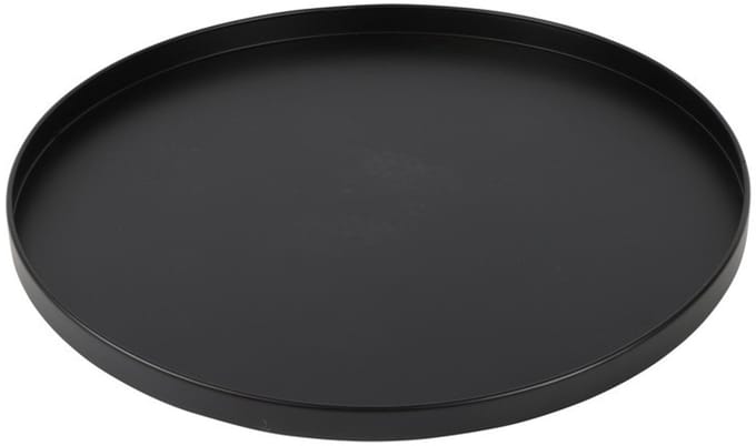 Dienblad Barina | Zwart | XLarge | Metaal | Rond | Ø59 x H3cm