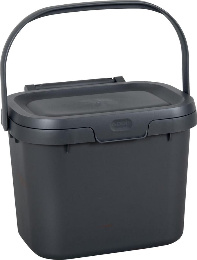 Keuken Caddy 4,5 liter - Afvalbakje - Keuken afvalbakje - Antraciet