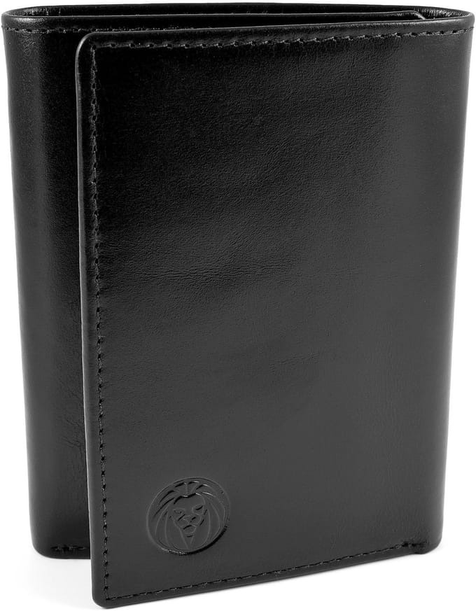 Zwarte Trifold Portemonnee