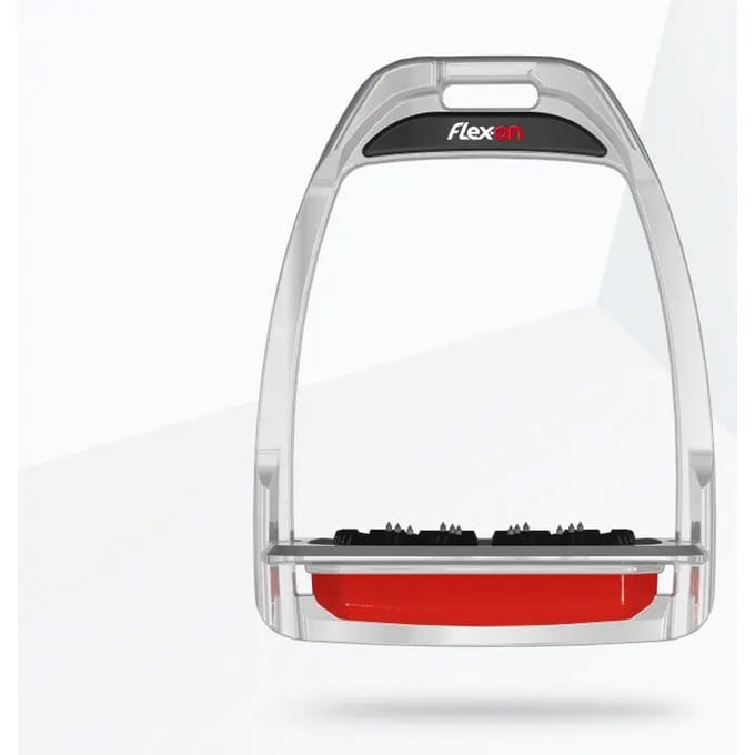 Platte Ultra Grip Stijgbeugels Zwart/Zwart/Pruim Flex-On Hunter H
