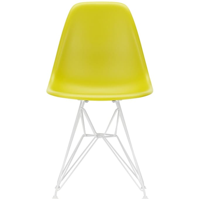 Vitra Outdoor Eames Plastic Chair DSR - mosterd RE - mosterd RE - wit
