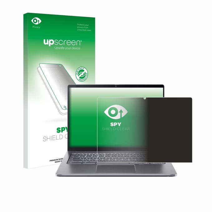 upscreen - privacy screenprotector voor Acer Chromebook Spin 714 - Folie Beschermfolie Blauwlichtfilter