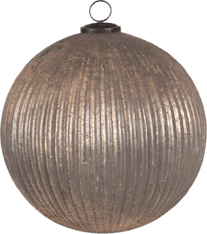 Clayre & Eef Kerstbal XL Ø 25 cm Goudkleurig Glas