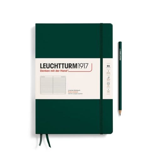 Leuchtturm1917 notitieboekje hardcover composition b5 gelinieerd bos groen