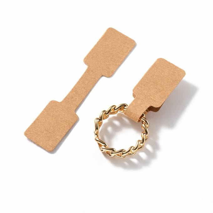 S&D | Prijsetiketten - GROOT - 250 stuks - Bruin - Prijskaartjes sieraden