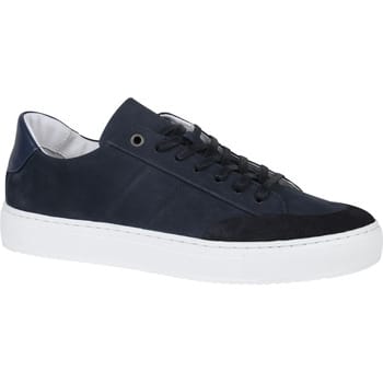 Suitable Nubuck Skave Sneaker Donkerblauw - Maat 41 - Heren