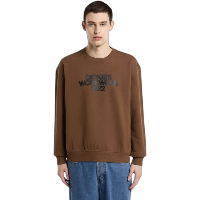 sweatshirt met labelprint model 'TORREY'