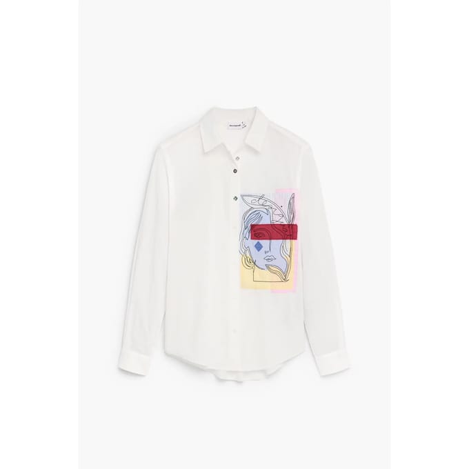 Dameshemd met lange mouwen Desigual Rin