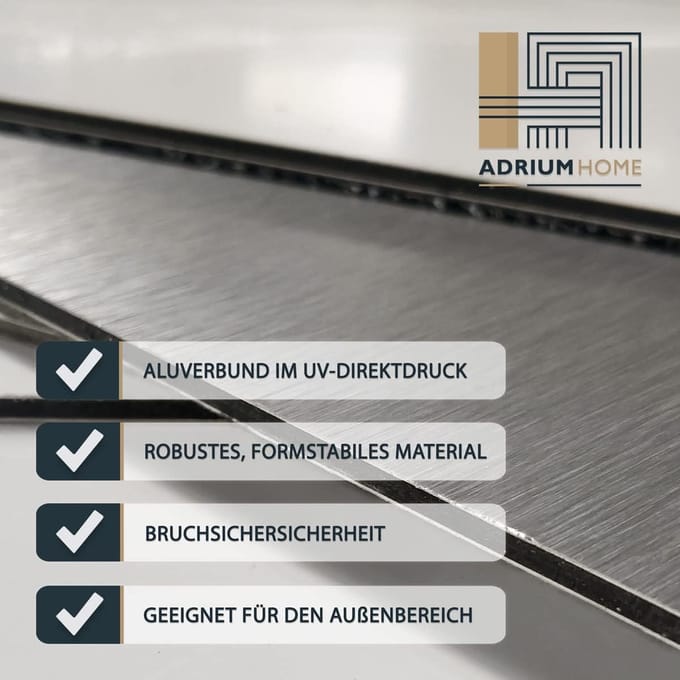 Aluminium Composiet Plaat - Wanddecoratie - Interieur Styling - Hoge Stabiliteit - 50 x 30 cm - Wit
