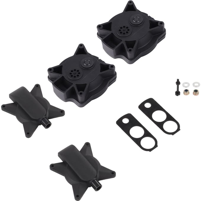Complete Luchtpomp Membraan Revisie Reparatie Kit Vervanging voor Hiblow HP‑100 HP‑120 black