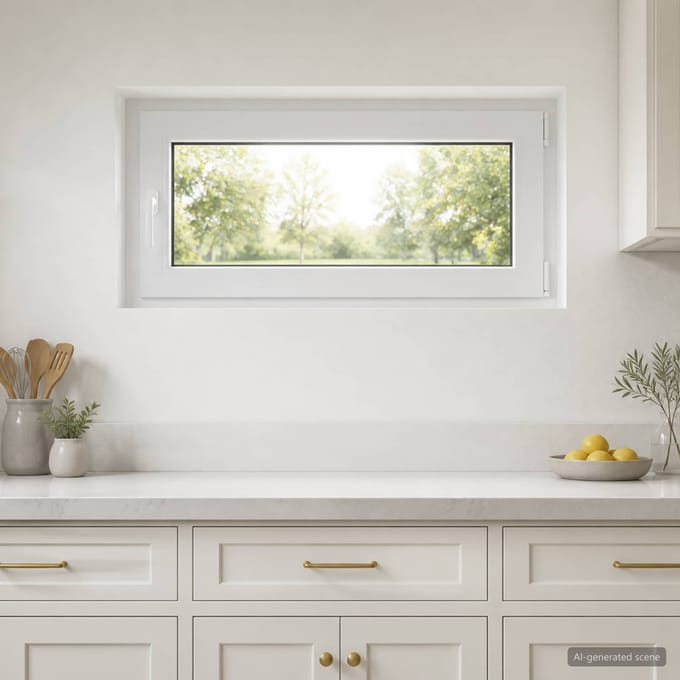 vidaXL - Kleur - binnenkant - kelderraam - Wit - RISOR - 100 - x - 55 - cm