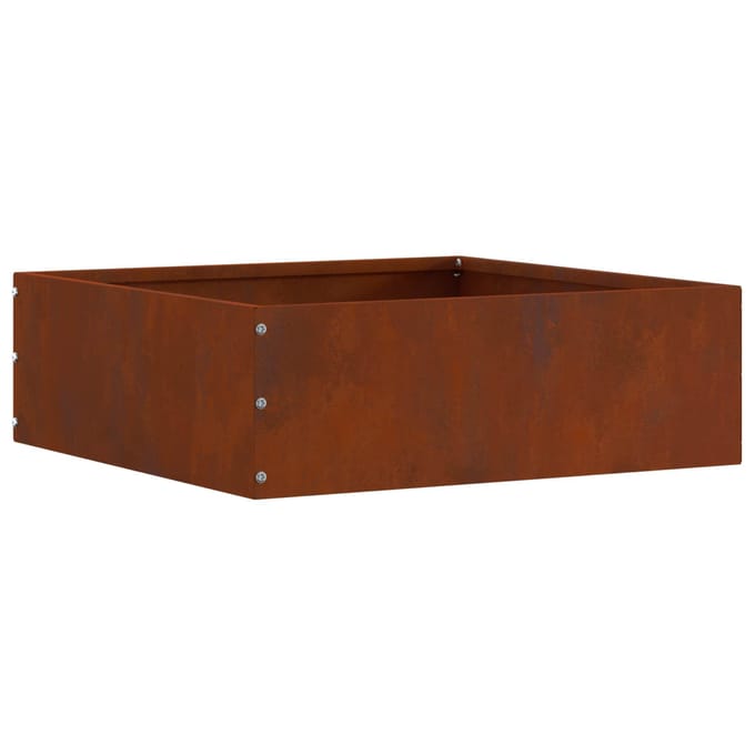 vidaXL - Gazonrand - 40 - x - 40 - x - 13 - cm - Roestkleurig