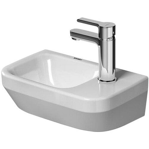 Duravit Durastyle Fontein - zonder overloop - met kraangat rechts - 36x22cm - glans wit