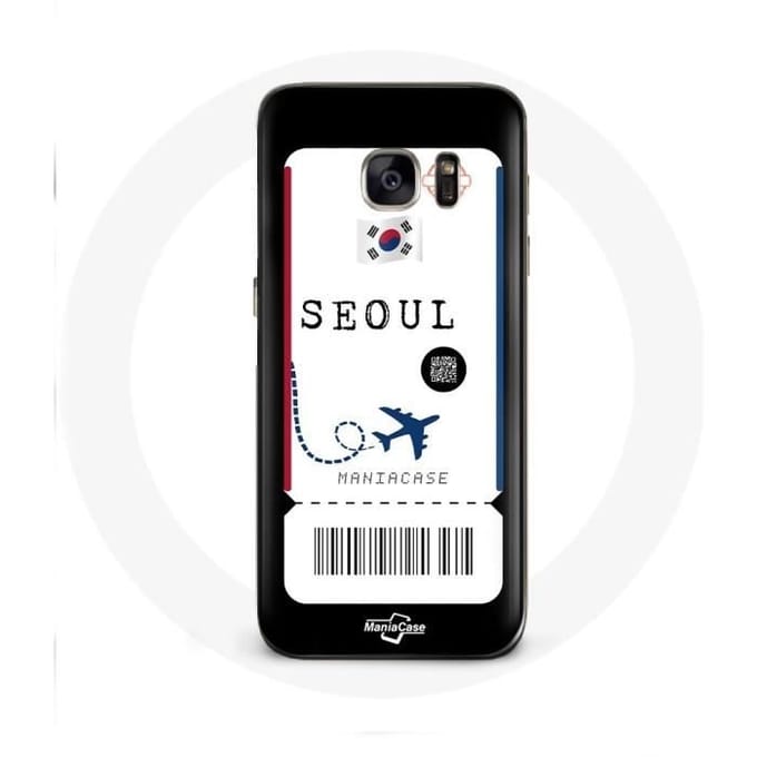 Coque pour samsung galaxy S6 edge Billet d'avion Seoul Corée du Sud