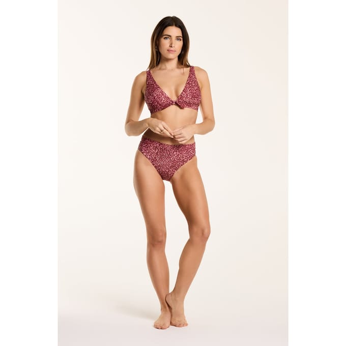 Shiwi Teddy Bikini Set Summer Safari Blossom Pink Leopard Maat: 34 | Bikini's Outlet | Dames | Roze