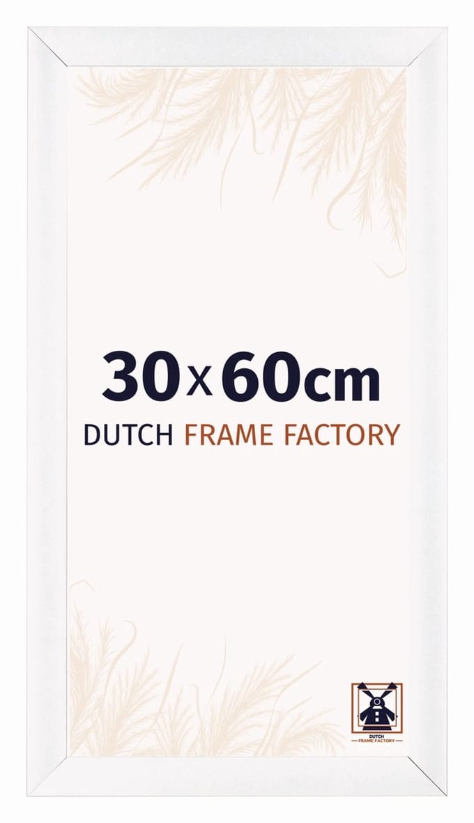 Fotolijst 30x60 cm - MDF - Wit Mat - Praag