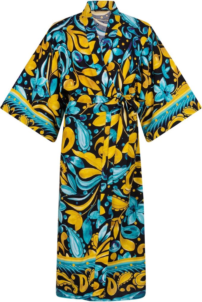 Chic by Lirette - Kimono Robe Frangipani - Tealsun - M