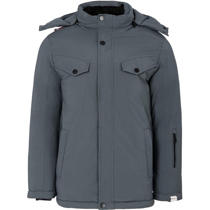 Lee Cooper Heren Pufferjas met capuchon (Grijs)