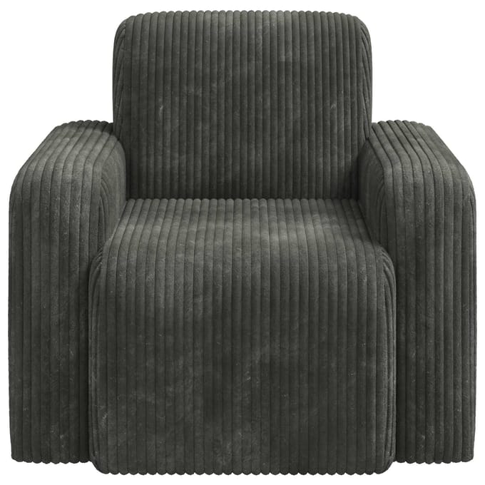 vidaXL - Fauteuil - Antraciet - corduroy