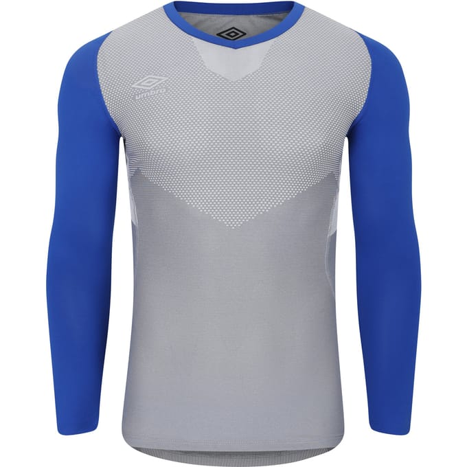 Umbro Heren Pro Base Layer Top met lange mouwen (Diepe branding/grijs)