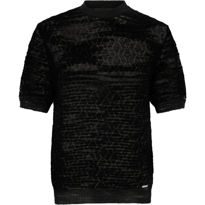 Dsquared2 t-shirt zwarte man geperforeerd