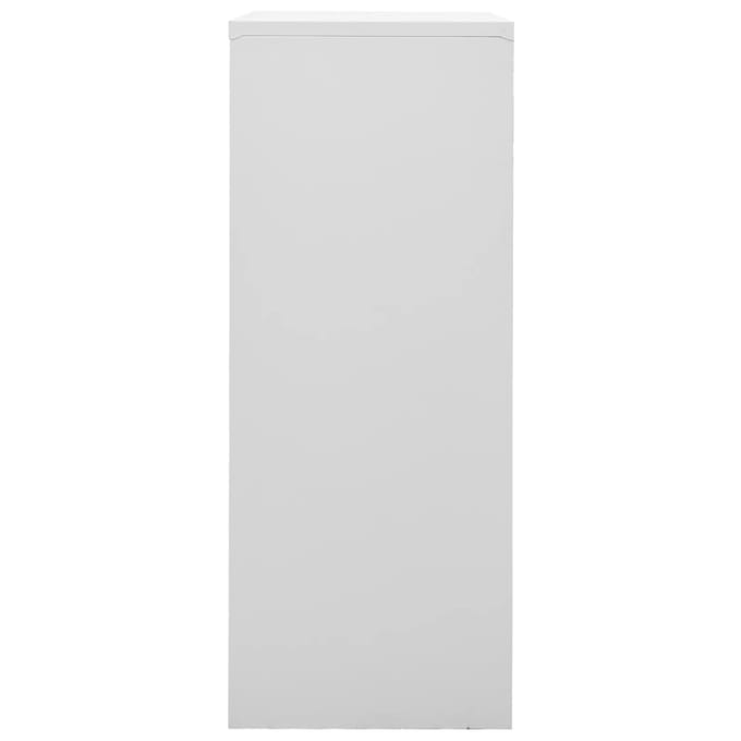 vidaXL - Kantoorkast - 90x40x102 - cm - staal - lichtgrijs