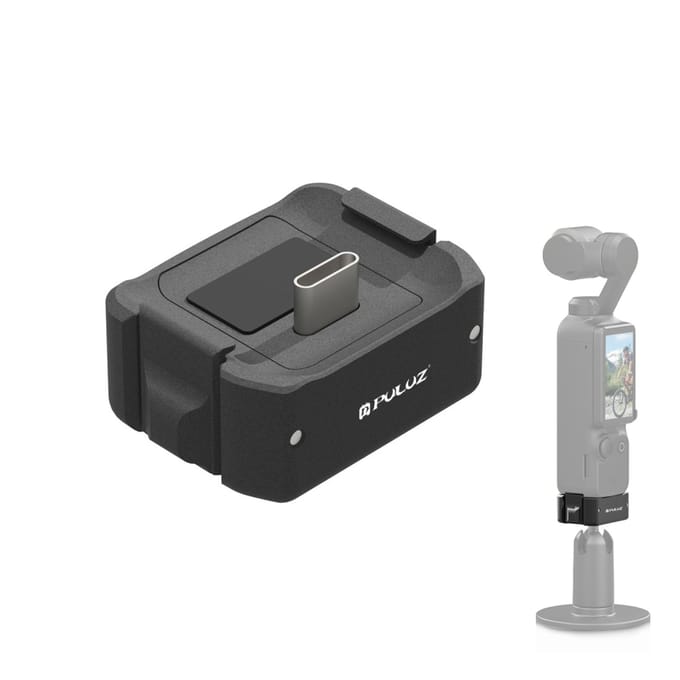 PULUZ PU897B Camera-oplaadadapter Basis Camerastandaard Basismontageadapter Compatibel met DJI OSMO zwart