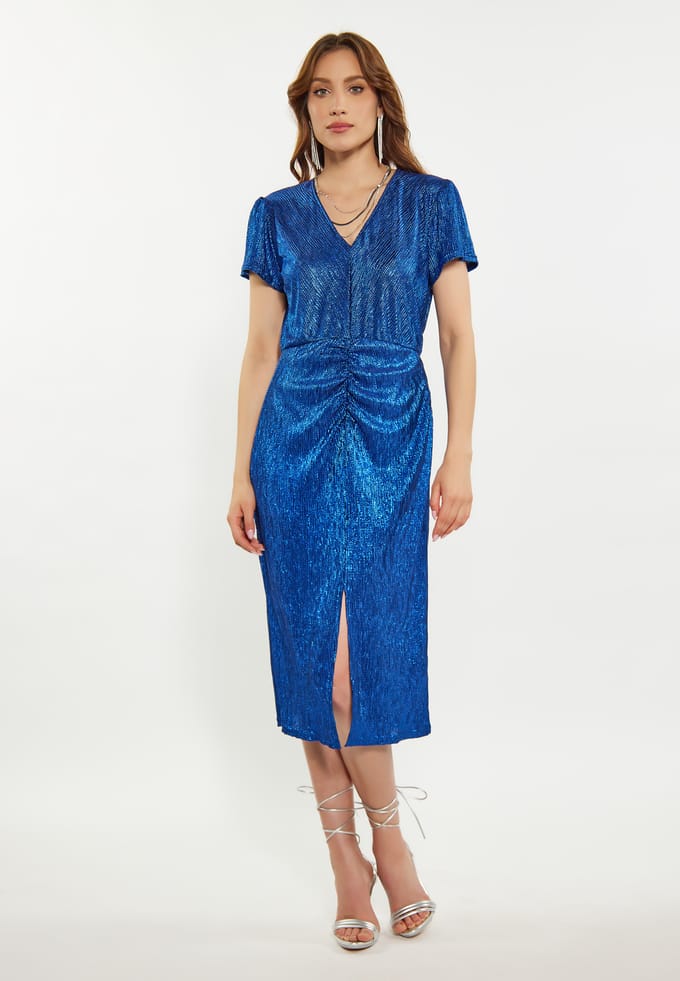 Faina Jurk Dames blauw