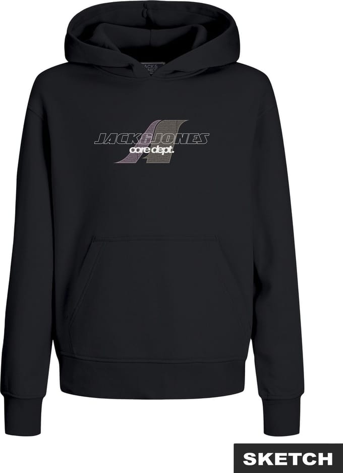 JACK&JONES - JCOTIER FRONT PRINT SWEAT HOOD SN JNR - Jongens - Sweaters