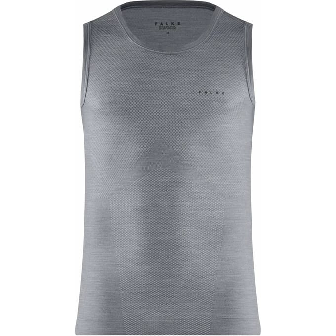 FALKE Wool-Tech Light sneldrogend wol functioneel materiaal mouwloze functioneel shirt heren grijs - maat L
