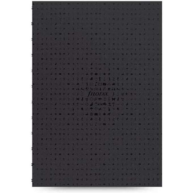Filofax icon navulling a4 gelinieerd, zwart