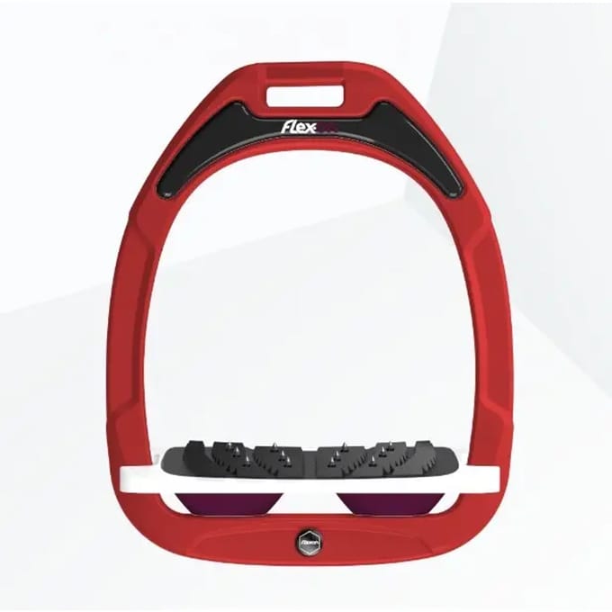 Ultra Grip Ingelaste Beugels Rood/Wit/Pruim Flex-On Green Composite