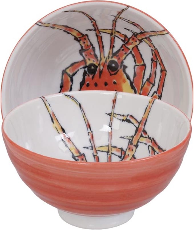 Tokyo Design Studio rode lobster kom 11,2x7,2 cm 250ml