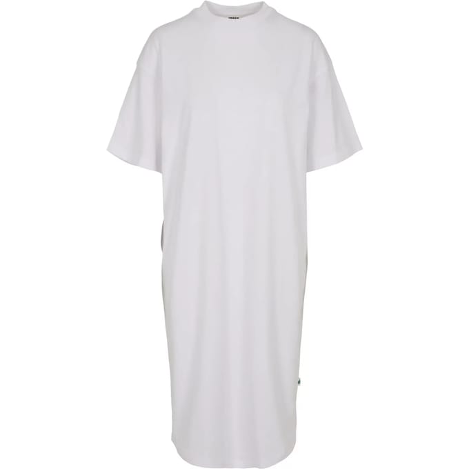 Urban Classics - Organic Oversized Tee Lange jurk - S - Wit