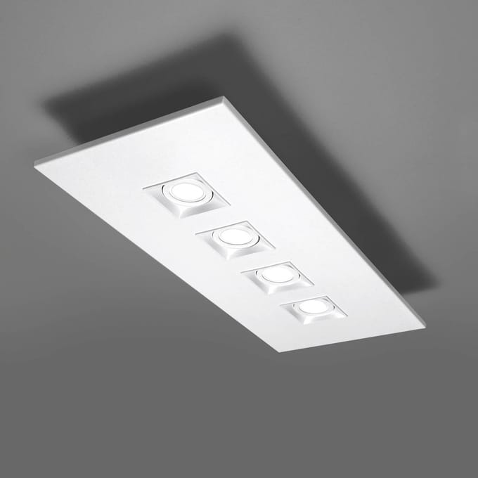 Milan Iluminación Milan Polifemo plafondlamp 4-lamps wit