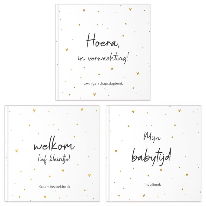 Fyllbooks Invulboeken voordeelset ‘Zwanger’ – Oker Dots
