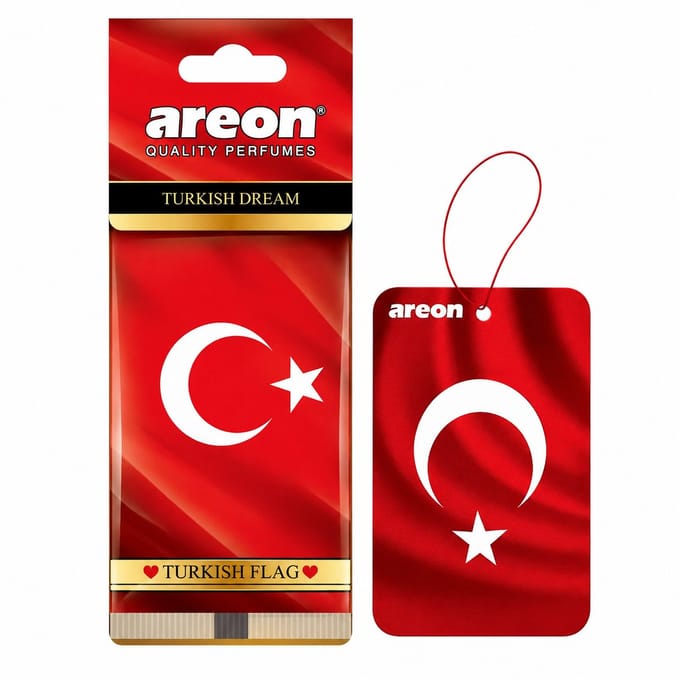 Areon-Turkey- flag Vanilla Black geur ganger