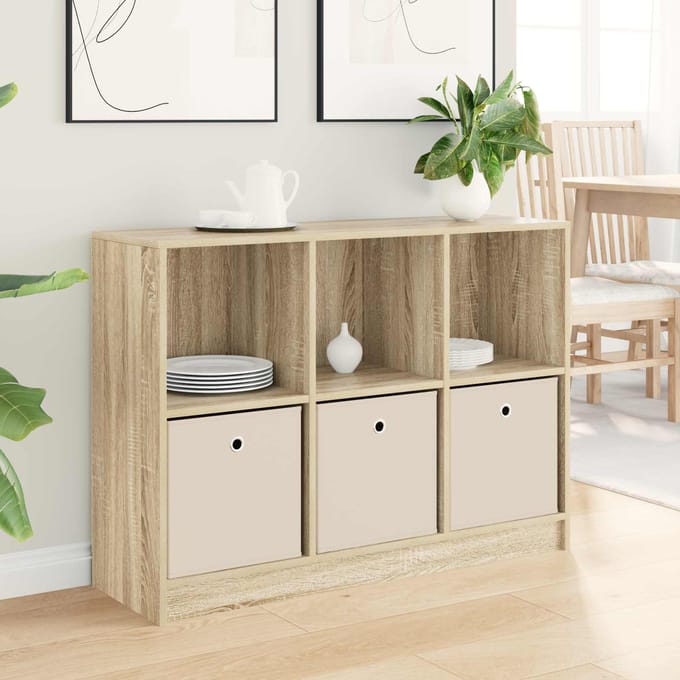 vidaXL - Dressoir - Sonoma - Eik - 102 - x - 32 - x - 73,5 - cm
