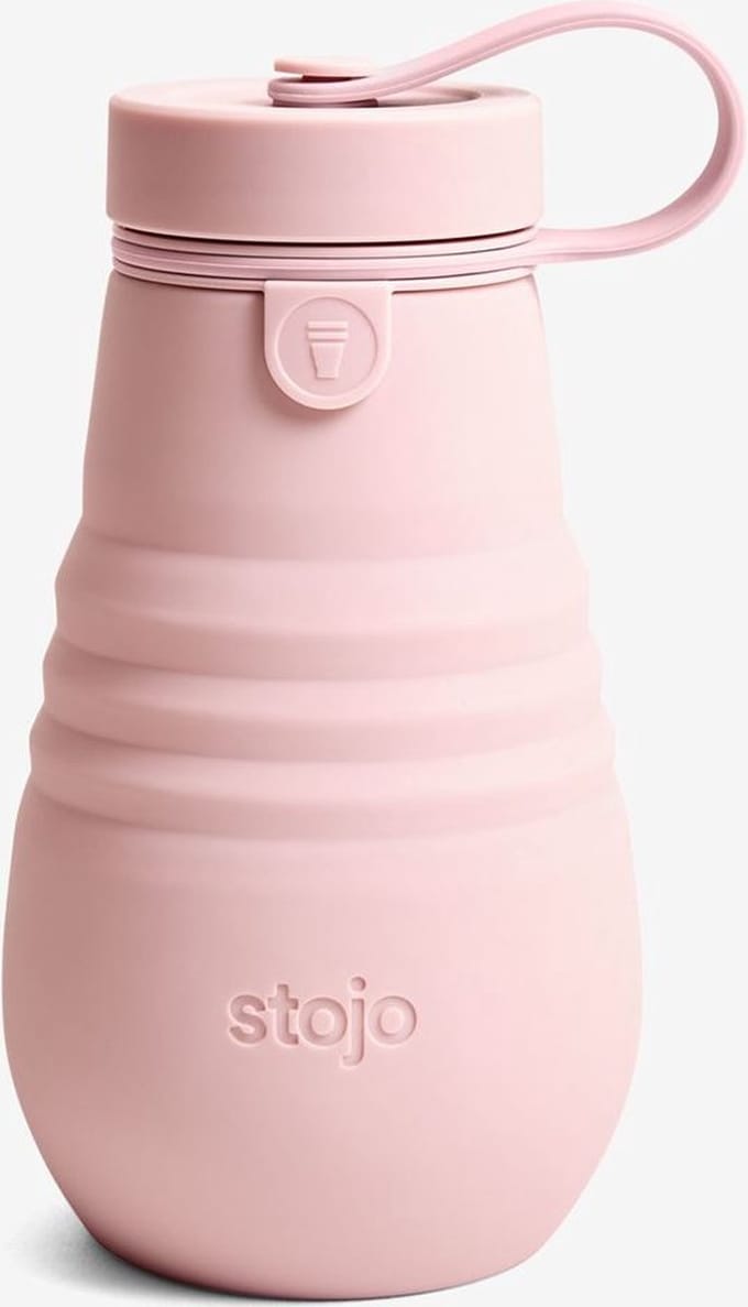 Stojo - Junior Drinkfles 400 ml Carnation - Siliconen - Roze -