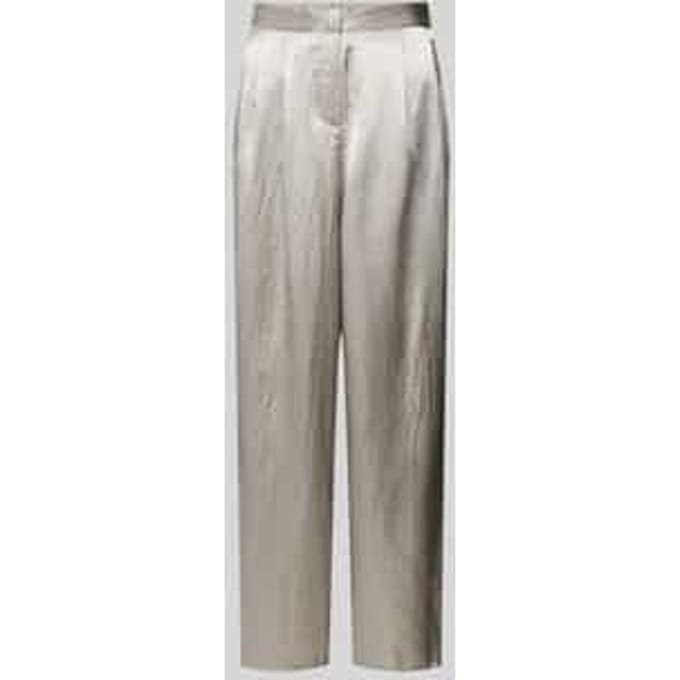 Wide leg stoffen broek in metallic, model 'SELENE'