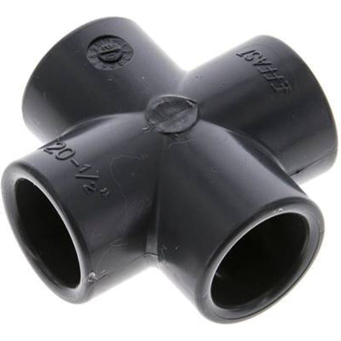 PVC Kruisstuk Lijmmof 20x28mm